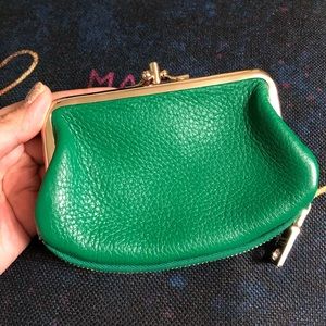 *NEW* DKNY green and gold wallet.